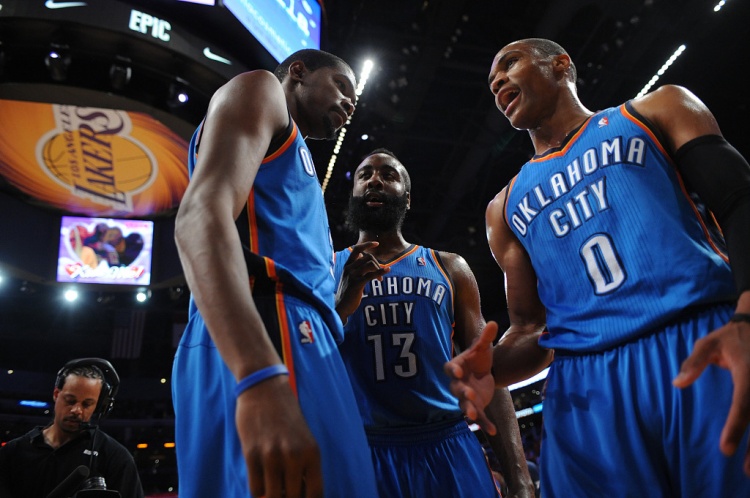 雷霆三少得分全部进入历史前20!他们是NBA历史最大的如果吗?